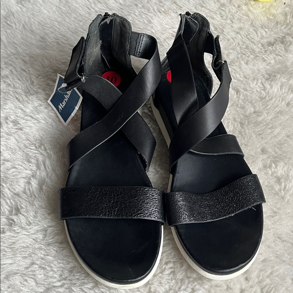 Sofft Women's Fiona Black Leather Gladiator Walking Platform Sandal size 10 - Picture 5 of 9